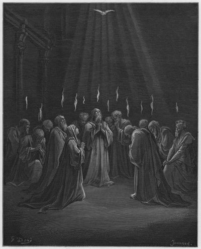 La discesa dello Spirito da Gustave Dore